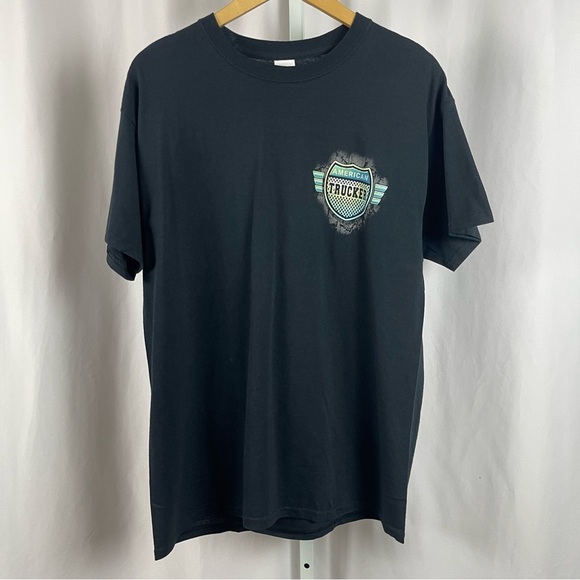Semi Truck Trucker Diesel Large AOP Big Graphic Tee Bundle American Eagle USA - Picture 16 of 16